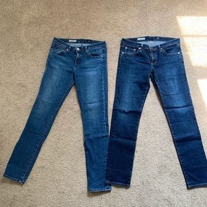 2 for 1!!! AG “The Stilt” Cigarette jean 29R